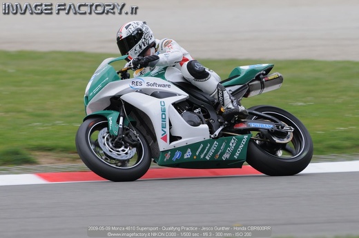 2009-05-09 Monza 4810 Supersport - Qualifyng Practice - Jesco Gunther - Honda CBR600RR
